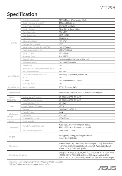 File:ASUS VT229H Touch Monitor Datasheet.pdf